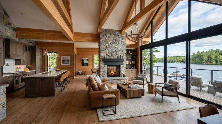 Interior cottage design Muskoka Lakes