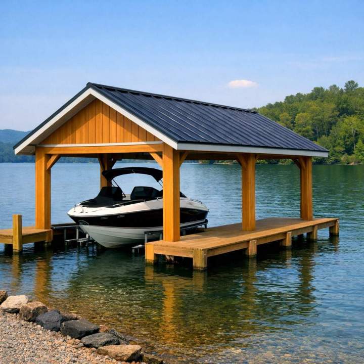 Boathouse built Muskoka Lakes